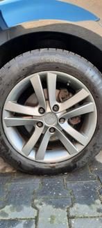 Velgen met zomerbanden - Continental EcoContact, Auto-onderdelen, Banden en Velgen, Ophalen, Gebruikt, 16 inch, Banden en Velgen