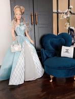 Lichtblauwe jurk Sleeping Beauty van Barbie Mattel, Ophalen of Verzenden, Zo goed als nieuw, Blauw, Trouwjurk