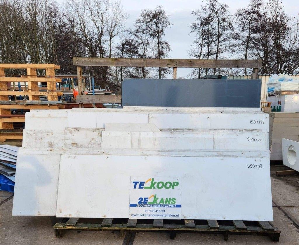 2625 - Diverse aluminium panelen met laagje kunststof, Doe-het-zelf en Verbouw, Platen en Panelen, Ophalen, Gebruikt, Overige materialen