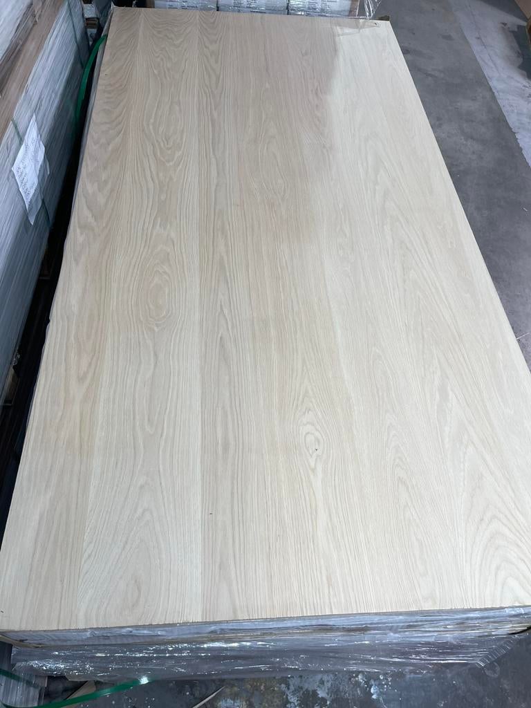 Eiken dubbel zijdig mdf 18mm fineer 244x122 meubel panelen, Ophalen of Verzenden, Zo goed als nieuw