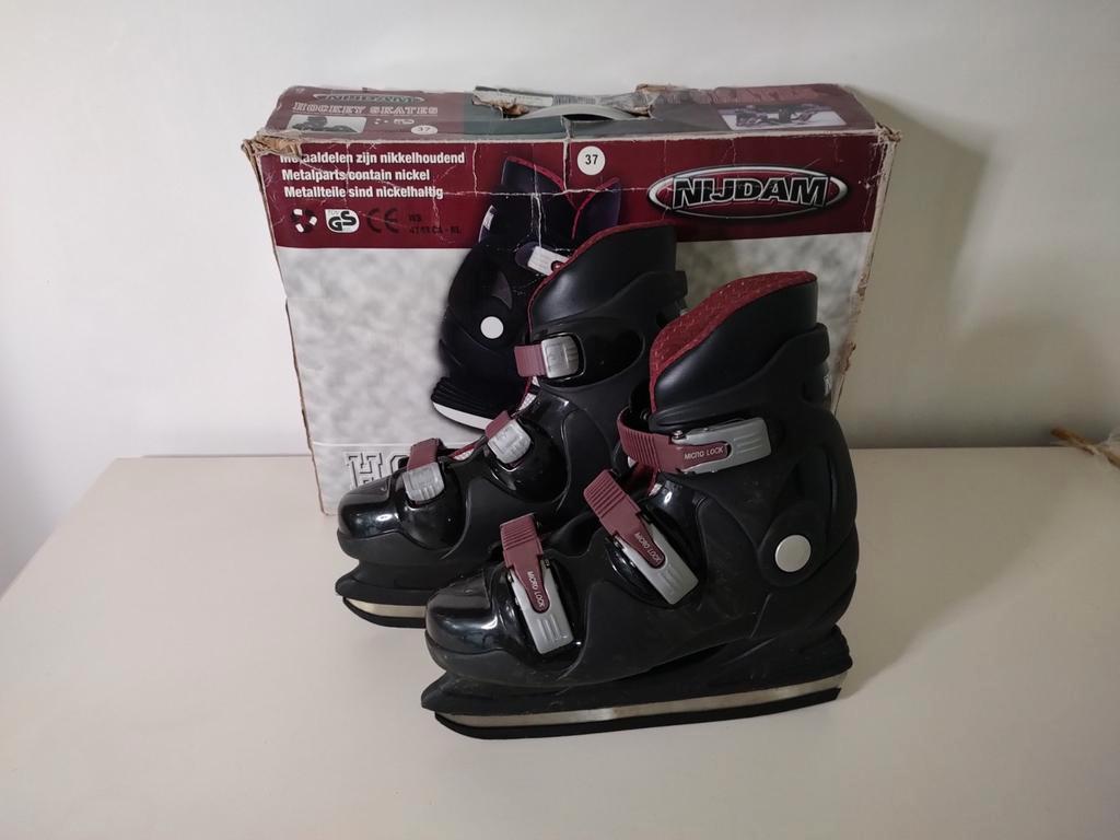 S327 Nijdam IJshockeyschaatsen maat 37, Sport en Fitness, Schaatsen, Gebruikt, Leerdam, Ophalen of Verzenden, Onbekend