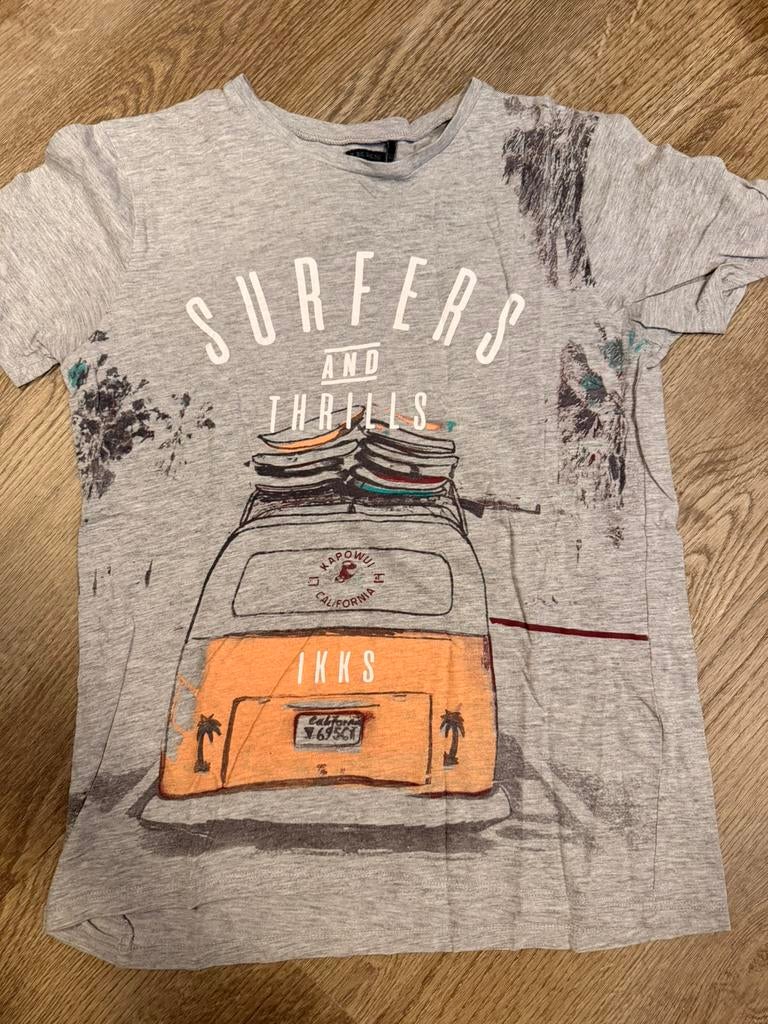 IKKS grijs shirt maat 164, Kinderen en Baby's, Kinderkleding | Maat 164, Ophalen of Verzenden, Gebruikt, Jongen, Shirt of Longsleeve