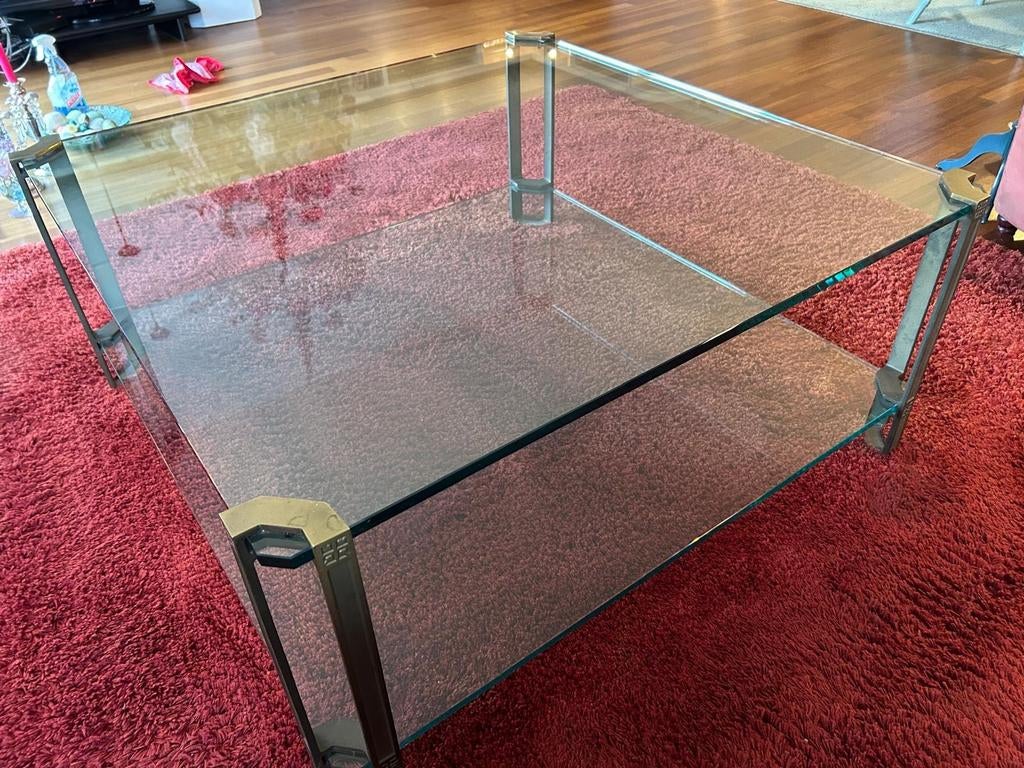 Salontafel glas Peter Ghyczy, Ophalen, 100 tot 150 cm, 50 tot 100 cm, Minder dan 50 cm