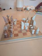 Prachtig speksteen schaakspel uit Kenia, Verzamelen, Beelden en Beeldjes, Ophalen of Verzenden