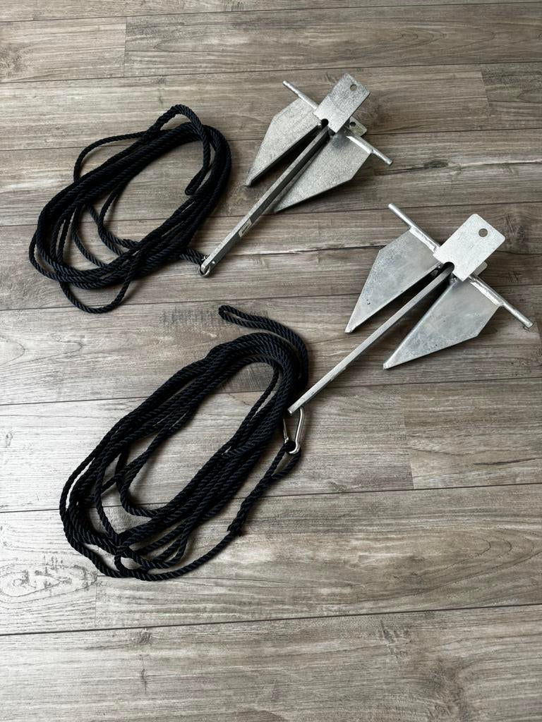 Ankers 3 en 4 kg, Watersport en Boten, Ophalen, Zo goed als nieuw, Overige typen