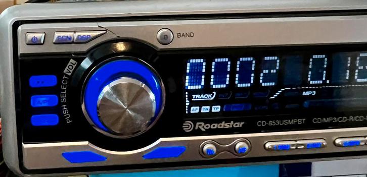 Roadstar CD-853USMPBT autoradio met CD,USB,SDkaart, Auto diversen, Autoradio's, Zo goed als nieuw, Ophalen of Verzenden