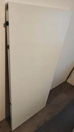 Twee stuks Ikea bureaubladen wit + 2 poten, Huis en Inrichting, Bureaus, Ophalen, Gebruikt, Bureau