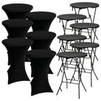 6x Statafel incl. Zwarte Statafelrok – Cocktailtafel NIEUW, Ophalen, Nieuw