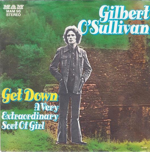 gilbert o'sullivan - get down  ( 1973), Cd's en Dvd's, Vinyl Singles, Zo goed als nieuw, Single, Pop, 7 inch, Ophalen of Verzenden