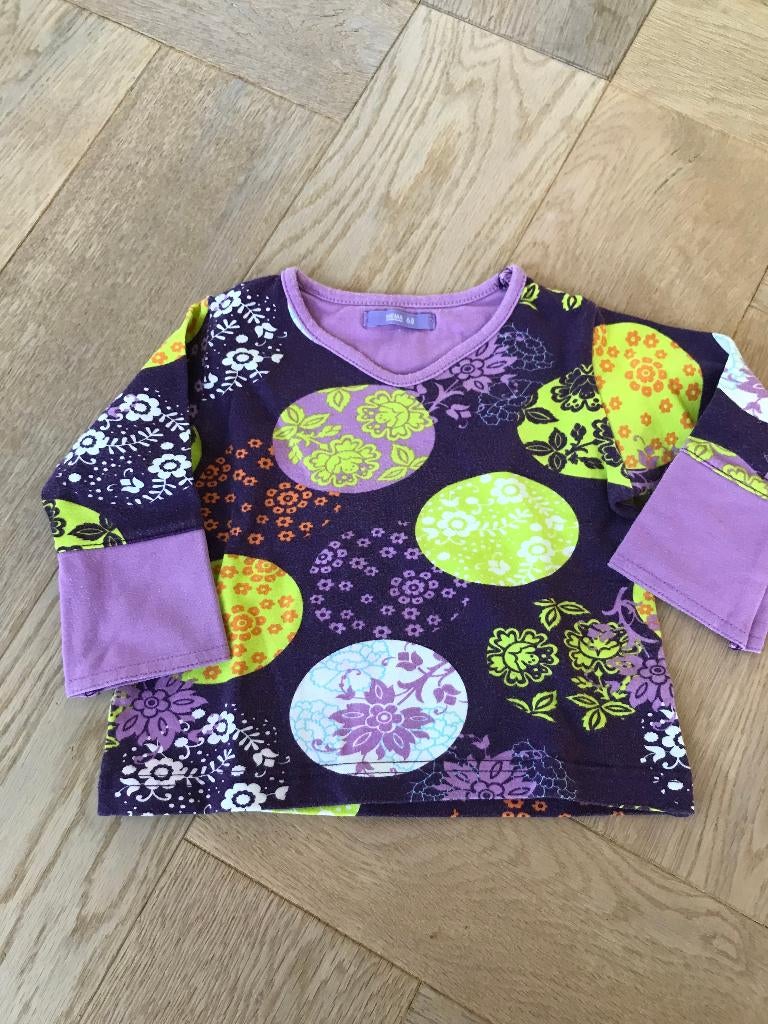 Leuk shirtje van de hema maat 68, Kinderen en Baby's, Babykleding | Maat 68, Gebruikt, Meisje, Ophalen of Verzenden, Hema