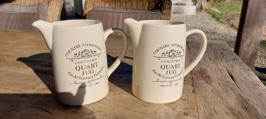 Twee mooie kannen - Quart Jug, Ophalen, Zo goed als nieuw, Overige stijlen, Overige typen