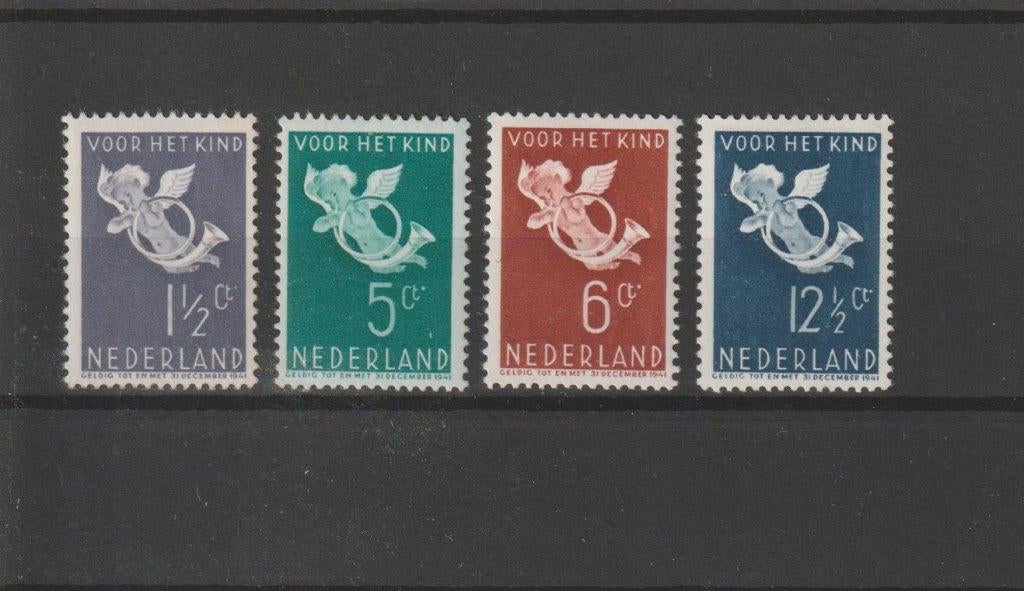 Nederland 1936, NVPH 289 t/m 292, Ongebruikt., Postzegels en Munten, Verzenden, T/m 1940, Postfris