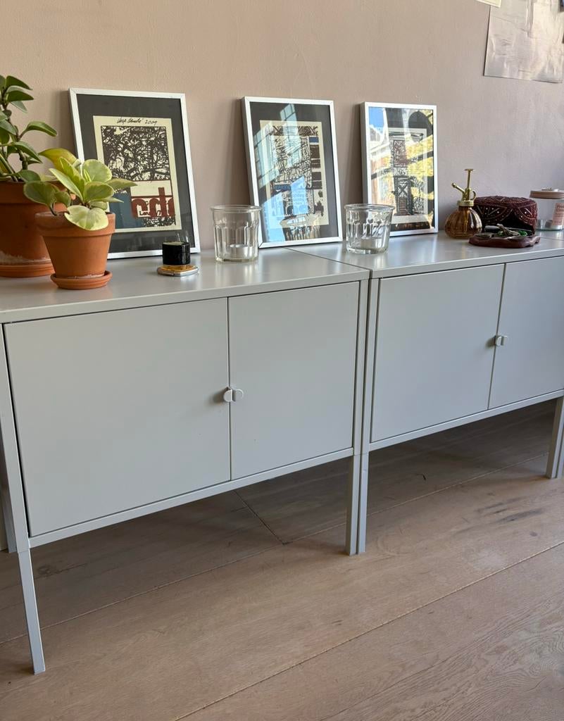 Grijze kastjes ikea LIXHULT, Ophalen, Gebruikt