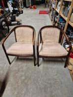 2 retro stoelen, Ophalen, Bruin, Eén