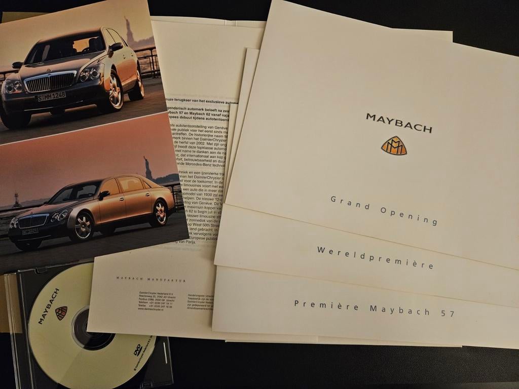 Persmap Maybach 57 & 62 2002, Ophalen of Verzenden, Zo goed als nieuw, Overige merken