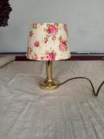 Tafellamp,sixties,zeventies,Kitsch, Roses, vintage, Ophalen of Verzenden, Stof, Minder dan 50 cm, Gebruikt