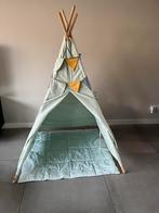 Little Dutch tipi tent mintgroen met speelkleed en vlaggenli, Ophalen of Verzenden, Zo goed als nieuw, Jongen of Meisje
