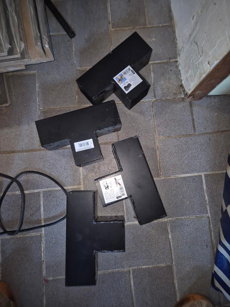 Paalverbinders 70mm, Ophalen of Verzenden, Nieuw, IJzer, Overige typen