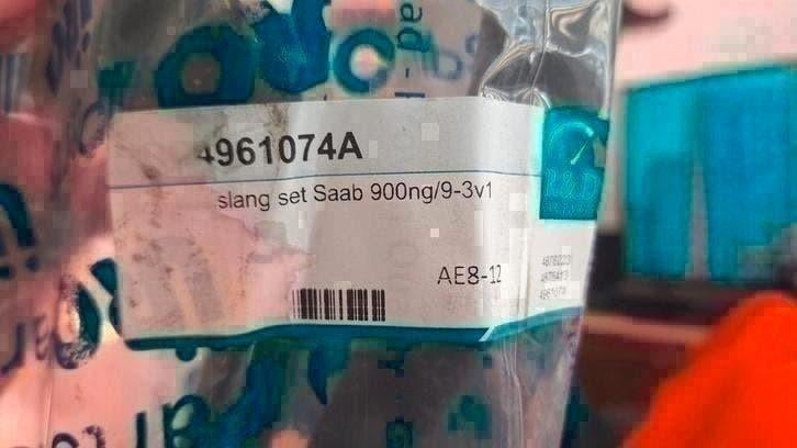 Kachelslangenset Saab parts number 4961074A Saab 9-3 '98-'02, Auto-onderdelen, Ophalen of Verzenden, Nieuw, Saab