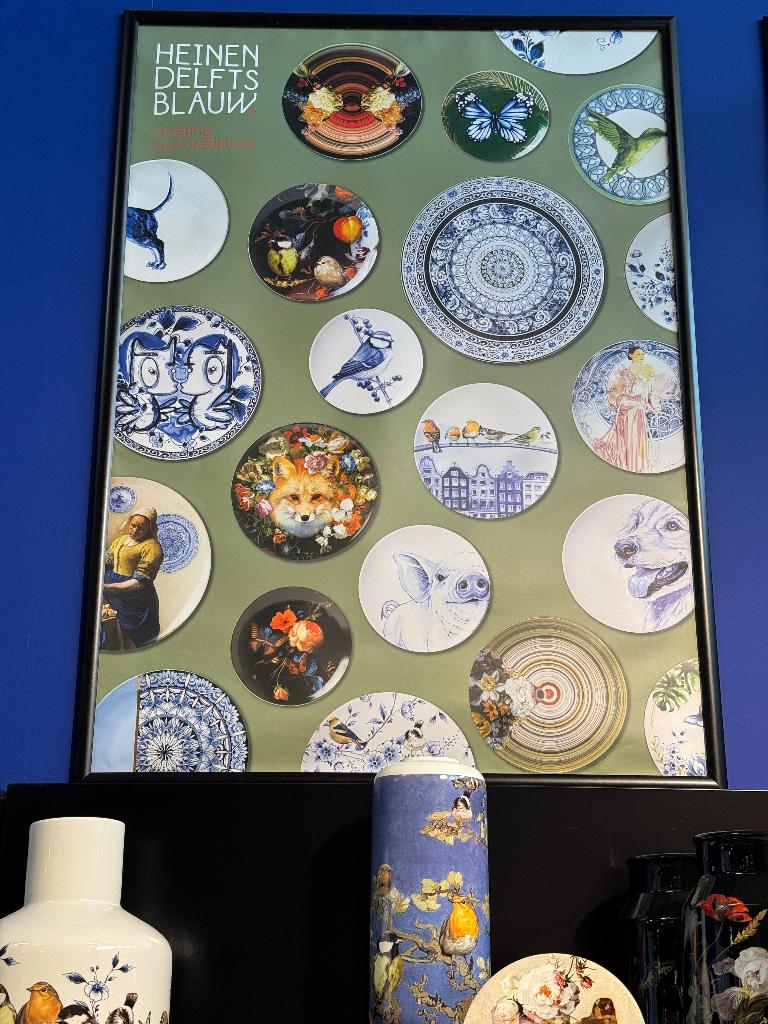 Vazen van Heinen Delfts Blauw, groot assortiment., Overige kleuren, Aardewerk of Porselein, Nieuw, Ophalen of Verzenden