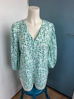 Studio anneloes trafelstof top groen wit bloemen xl, Maat 46/48 (XL) of groter, Ophalen of Verzenden, Zo goed als nieuw, Korte mouw