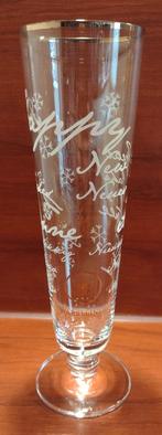 Warsteiner Nieuwjaar Glas. (D3), Ophalen of Verzenden, Gebruikt, Glas of Glazen, Overige merken