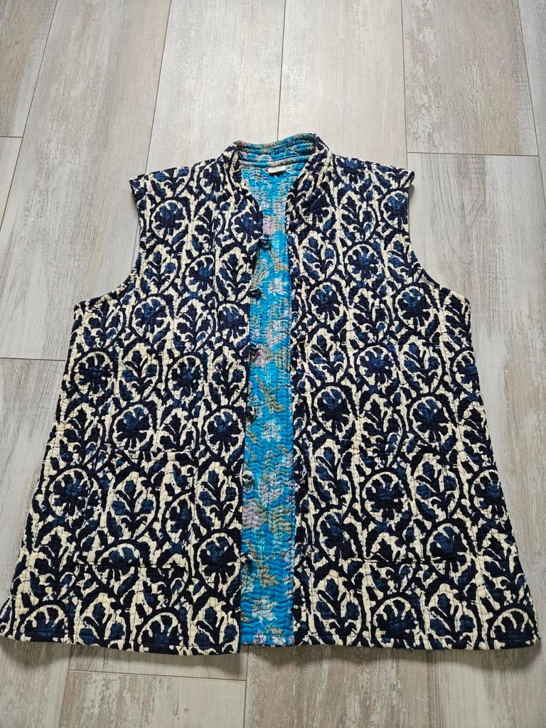 Blauwe Gilet One Size, Onbekend, Ophalen of Verzenden, Zo goed als nieuw