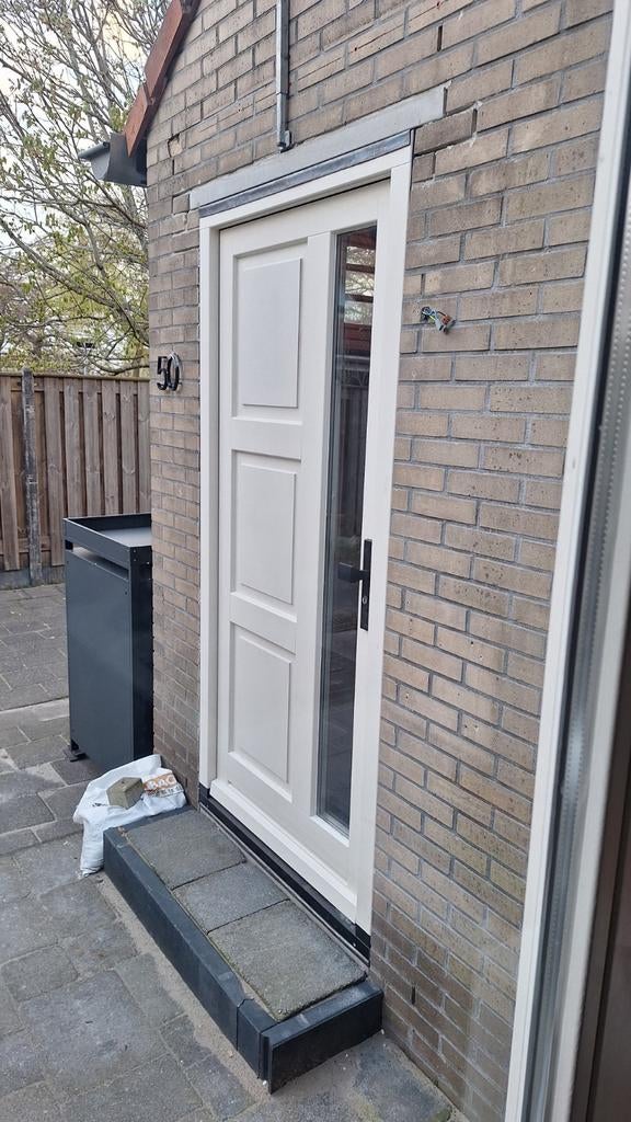 ZGAN Hardhouten Voordeur | 3-Puntsluiting | DTS Dorpel | Geg, 30 cm of meer, Overige typen, Ophalen of Verzenden, Zo goed als nieuw