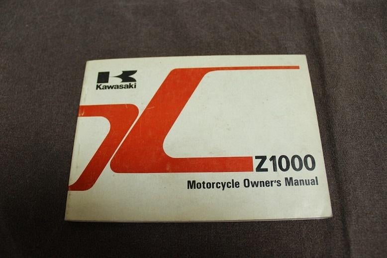 Kawasaki Z1000 1981 motorcycle owner's manual Z1000-J2, Ophalen of Verzenden, Kawasaki