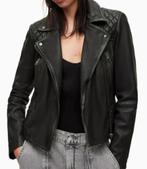 All Saints leren biker jasje jack M, Kleding | Dames, Jassen | Zomer, All saints, Verzenden, Zo goed als nieuw, Blauw