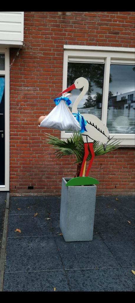 Geboorte ooievaar, Kinderen en Baby's, Kraamcadeaus en Geboorteborden, Ophalen