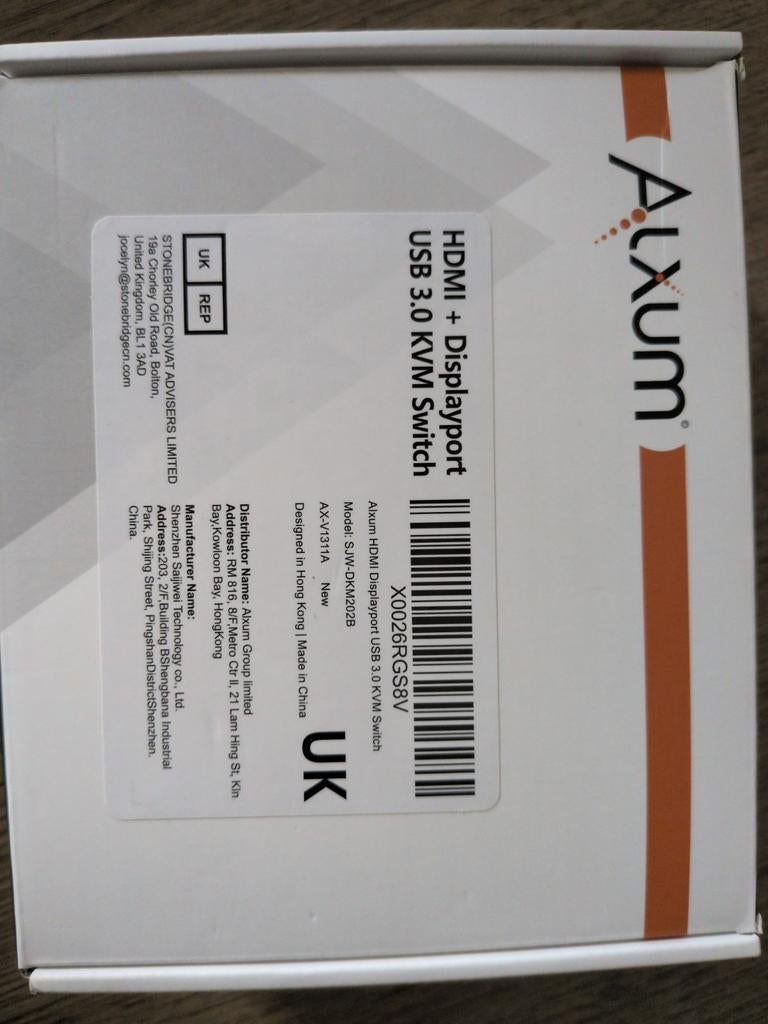 Alxum HDMI Displayport USB 3.0 KVM Switch - Nieuw, Computers en Software, Overige Computers en Software, Ophalen of Verzenden