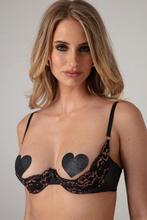 Zwarte kanten beha met open cups s, Onbekend, Ophalen of Verzenden, Zwart, BH