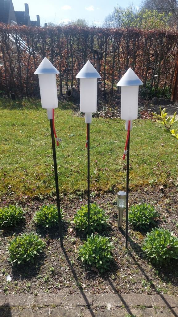 Fatboy vuurpijl tuinverlichting, Tuin en Terras, Buitenverlichting, Ophalen, Zonne-energie, Kunststof, Minder dan 50 watt