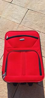 Rode Anne O'Leary reiskoffer met 2 buitenvakken, Minder dan 40 cm, Ophalen of Verzenden, Zo goed als nieuw, Rood