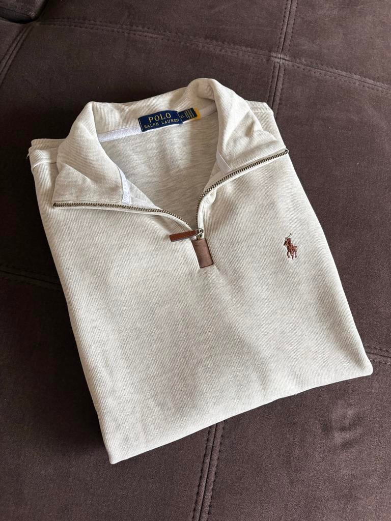 Nieuwe Ralph Lauren trui met rits, Ophalen of Verzenden, Nieuw, Maat 52/54 (L), Beige