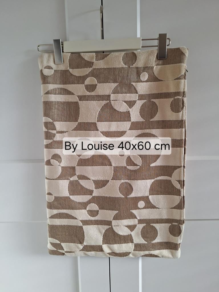 By Louise goud/crème sierkussen sloop 40x60 cm, Ophalen of Verzenden, Zo goed als nieuw, Overige kleuren, Rechthoekig