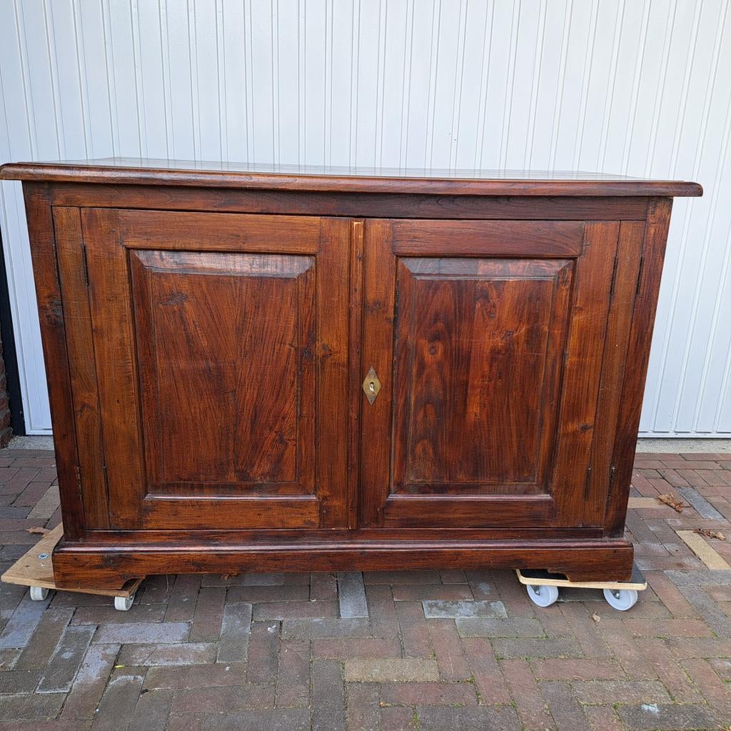 Dressoir, Ophalen, 25 tot 50 cm, Teakhout