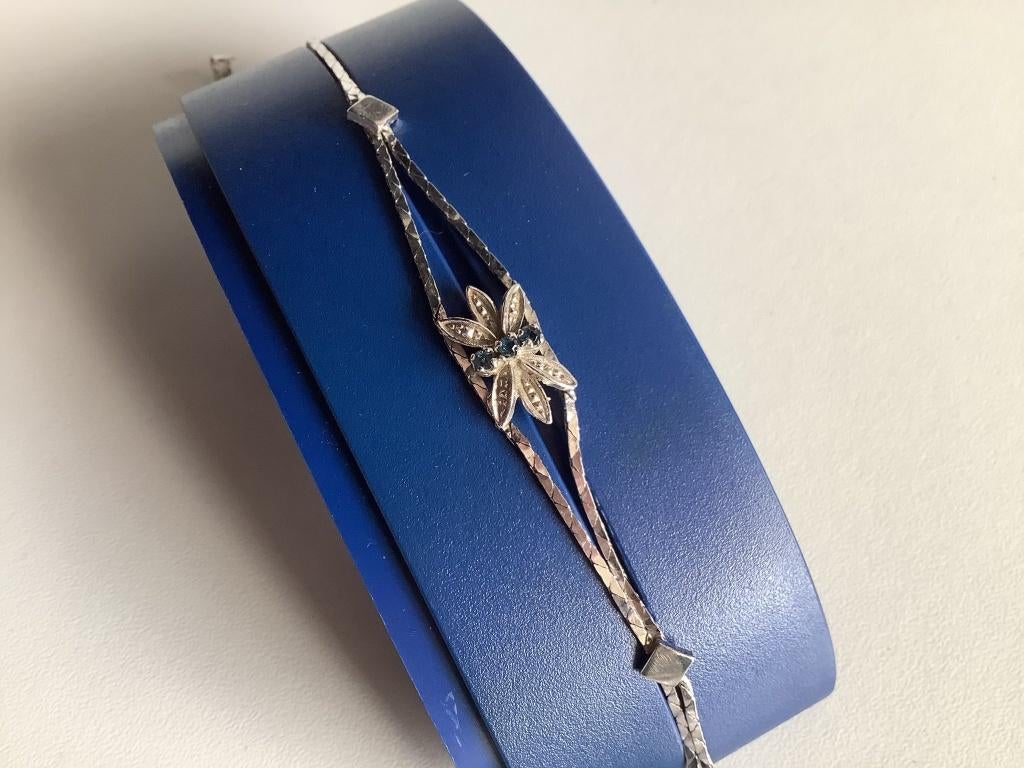 art deco zilveren armbandje, Ophalen of Verzenden, Zilver