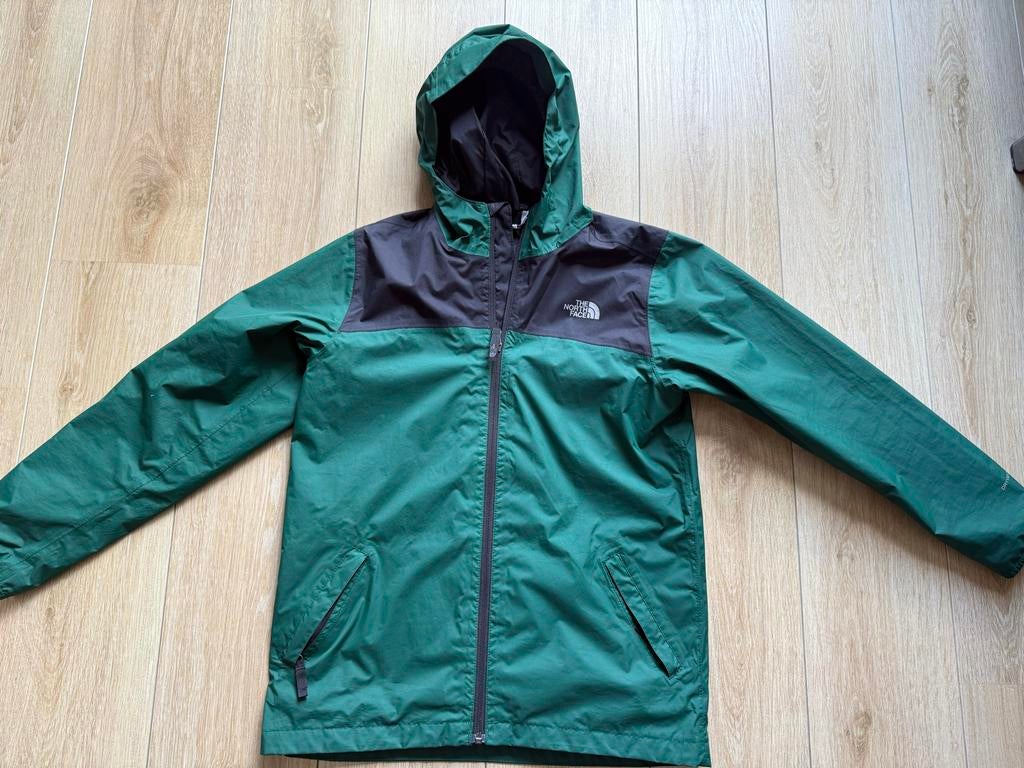 The North Face jongens regenjas maat L (12 jr) groen/zwart, Kinderen en Baby's, Kinderkleding | Maat 152, Ophalen of Verzenden