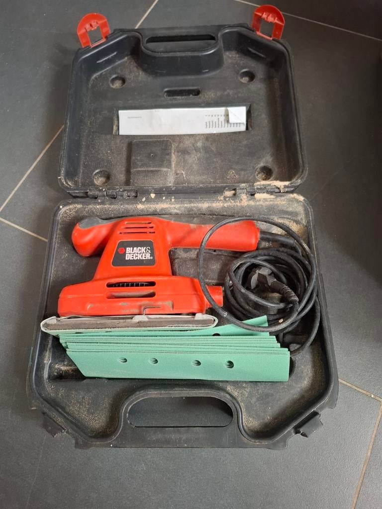 Black & Decker schuurmachine., Ophalen, Gebruikt, Minder dan 600 watt, Vlakschuurmachine