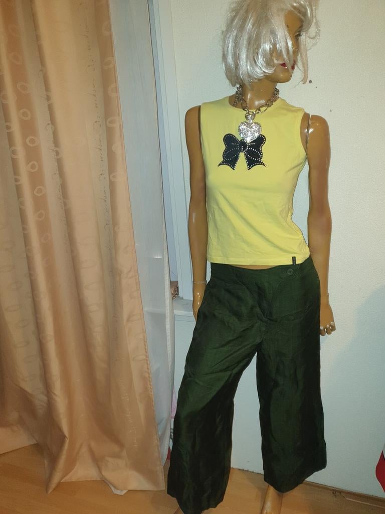 Christian Wijnants donkergroene broek maat 40 zgan, Maat 38/40 (M), Zo goed als nieuw, Lang, Groen