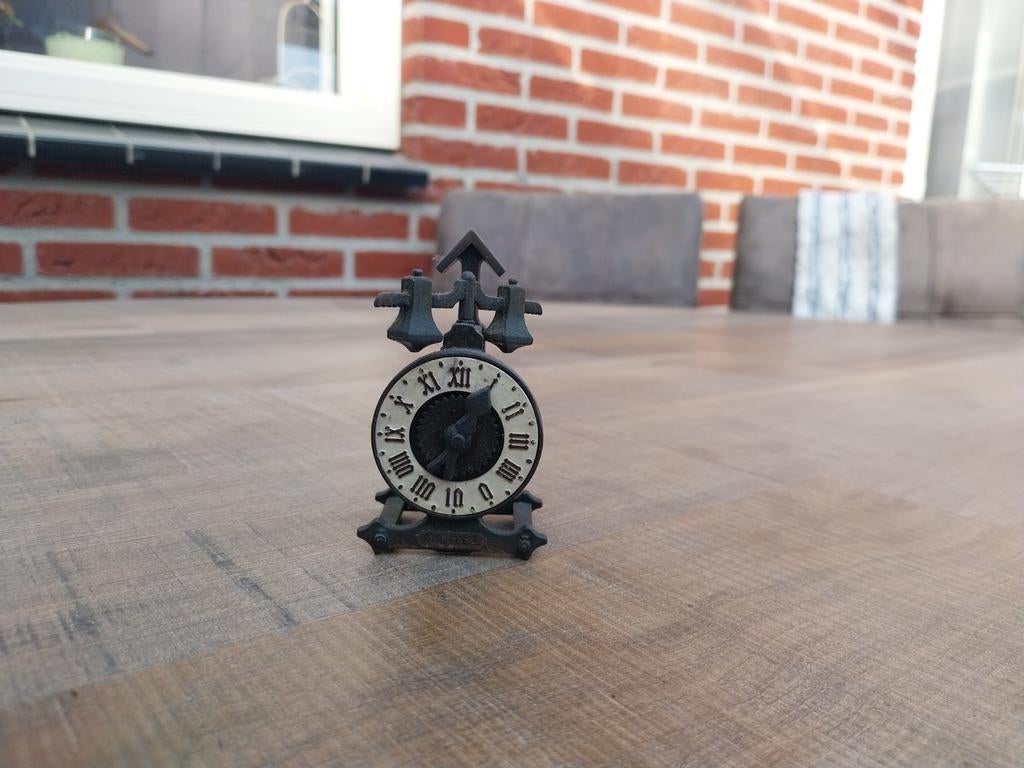 Miniatuur klokje - Decoratief - Vintage stijl, Ophalen of Verzenden