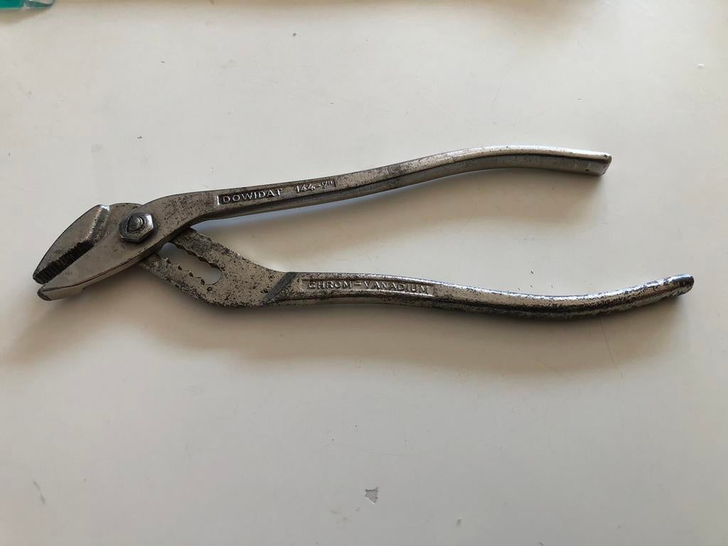 Klein formaat DOWIDAT 144-7’’ waterpomptang Made in Germany, Auto diversen, Autogereedschap, Ophalen of Verzenden, Gebruikt