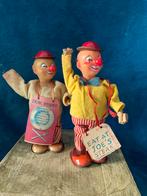 Antieke Opwindbare Clowns - Made in Japan - 17/18 cm, Ophalen of Verzenden