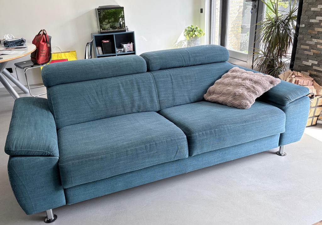 Bank en fauteuil, Huis en Inrichting, Ophalen, Gebruikt, 150 tot 200 cm, Driepersoons