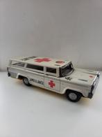 Blikken Shudo Ambulance(made in Japan) met frictiemotor, Ophalen of Verzenden