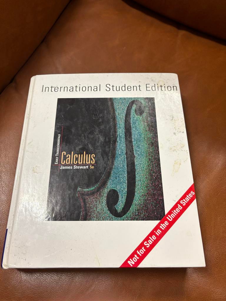 Calculus James Stewart 5e - International Student Edition, Boeken, Studieboeken en Cursussen, Ophalen, Beta, Gelezen, WO