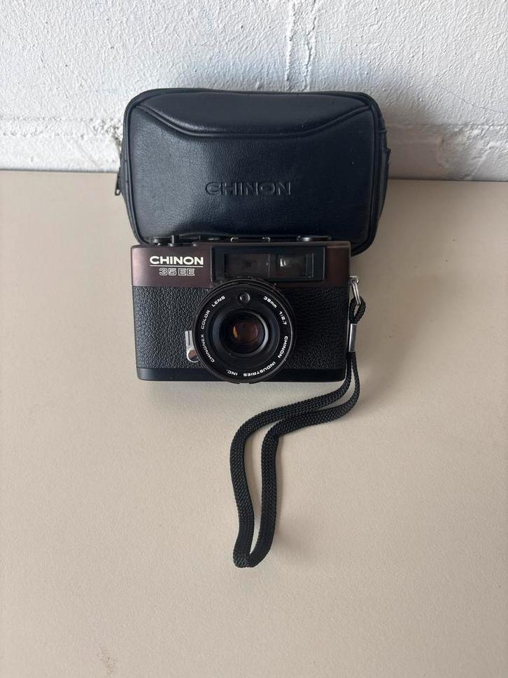 Chinon 35 EE Compact Camera met Tasje - Vintage, Audio, Tv en Foto, Fotocamera's Analoog, Gebruikt, Compact, Overige Merken, Ophalen of Verzenden