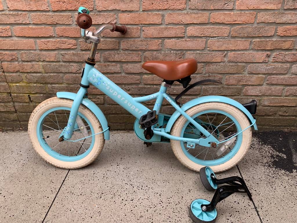 Meisjesfiets 14 inch, Ophalen, Gebruikt, Minder dan 16 inch, Zijwieltjes